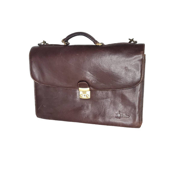 Trelke 100% Genuine Leather Briefcase with a shoulder strap - Picture 1 of 9